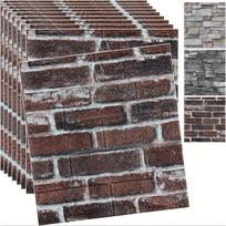 3D plytų sienų lipdukai,  Kultūrinė plytų raudona