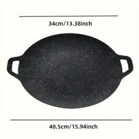 Ketaus BBQ grilio keptuvė, Skersmuo 34 cm (didelis dydis)