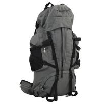 Turistinė kuprinė, pilka, 60l, oksfordo audinys