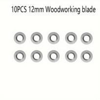 Medienos tekinimo staklių karbido įdėklai 12 mm, 10 vnt., 10vnt 12mm