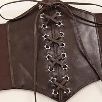 Vintage PU suvarstomas korsetas