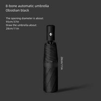 Automatinis sulankstomas skėtis su UV apsauga. ,  Juoda