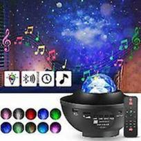 Projektorius LED Star projektoriaus lempa su nuotolinio valdymo pulteliu, laikmačiu, garsiakalbiu ir Bluetooth - Ocean Star lubų šviesos projektoriumi