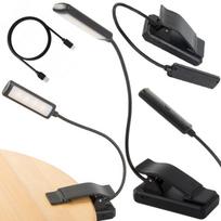 Knygų skaitymo lemputė, USB naktinė lemputė su segtuku, sveika akims, 9 LED lemputės