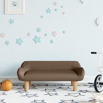 vidaXL Vaikiška sofa, rudos spalvos, 70x40x24cm, audinys