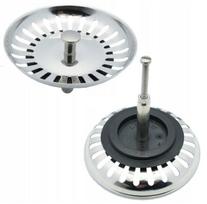 Kriauklės kamštis su filtru reguliuojamas fi90, fi115 mm chromas