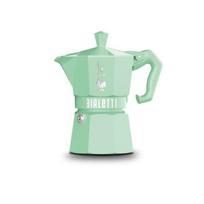 Kavinukas Italijoje - BIALETTI - MOKA Exclusive - 6 puodeliai - Pastelinė žalia - Aliuminis