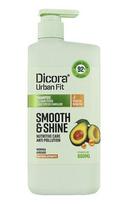 Drėkinamasis plaukų šampūnas Dicora Urban Fit Smooth&Shine, 800 ml