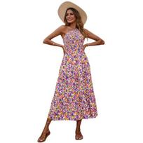 Suknelė moterims Fcsonu, violetinė, 2XL