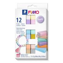 Staedtler FIMO minkštų rašiklių rinkinys, 12 x 25 g, pastelinės spalvos (8023 C12-3)