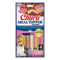 Inaba Churu Meal Topper su tunu ir lašiša, 4x14 g