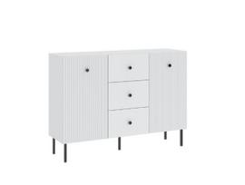 Komoda Intermeble Viena 2D3S, balta/juoda