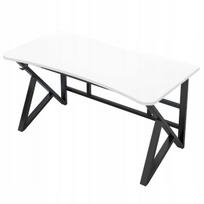 Baltas modernus palėpės kompiuterio stalas didelis 120 cm