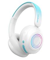 Belaidės ausinės vaikams SBT-260 su RGB ir klausos apsauga (7 m.+) Balta