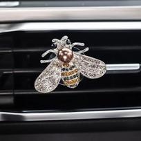 1 vnt. Lydinio Bičių Dizaino Automobilio Aromatas Difuzorius su Kvapų Tablete , Sidabrinis