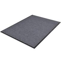 vidaXL Durų kilimėliai, 2 vnt., pilkos spalvos, 90x60cm, PVC