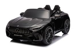 Dvivietis vaikiškas elektromobilis Mercedes-Benz SL63, juodas