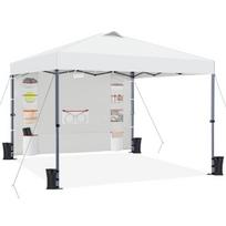 Pavėsinė su viena siena, balta 3x3m.