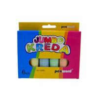 Kreida šaligatvio Jumbo Penword, 6 spalvos