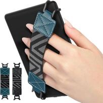 riešo dirželis 6–8 colių kindle Ereaders fire planšetiniams kompiuteriams / kobo / voyaga / lenovo / sony e-book planšetiniams kompiuteriams, labai elastingas universalus laikymo dirželis, planšetinio kompiuterio pirštų laikiklis, 2 vnt., juodas + ežero m