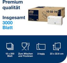 Tork 100278 Extra Soft Zigzag Popieriniai Rankšluosčiai, Balti