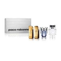 Rinkinys Paco Rabanne vyrams: 1 Million EDT, 5 ml + 1 Million Parfum, 5 ml + Invictus EDT, 5 ml + Phantom EDT, 5ml