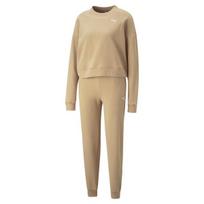 Sportinis kostiumas moterims Puma Loungewear 67370289, smėlio spalvos