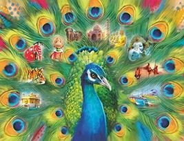 Dėlionė su povu Ravensburgeris Peacock Jigsaw 16567, 2000 d.