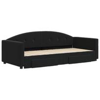 Sofa-lova vidaXL, 90x200 cm, juoda