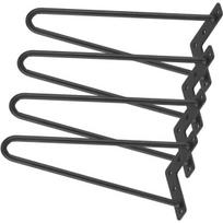 Baldų kojelės ir pėdos,4vnt 35cm Juodos metalinės plaukų segtuko stalo kojos, Keičiamas
