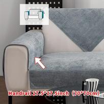 Chenilinė neperšlampama sofos užvalkalas,  pilka