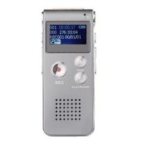 Diktofonas Diktofonai, Skaitmeninis diktofonas, Balsu suaktyvinamas 8GB nešiojamasis mini diktofonas, Silver