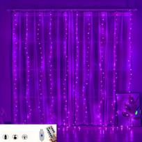 LED užuolaidų girlianda su pulteliu,  Violetinė