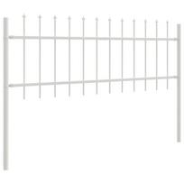 vidaXL Sodo tvora 5 pcs Balta 8,5 x 0,6 m Miltelinis plienas
