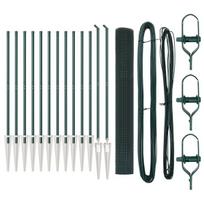 vidaXL Suvirintas vielinis tvoras su smailiais galais Plienas ir PVC