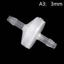 Plastikinis atbulinis vožtuvas skysčių srautui, 3 mm, 3