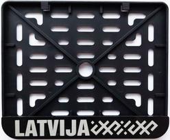Motorolerio valstybinio numerio rėmelis Latviško tipo, Latvija, 1 vnt.