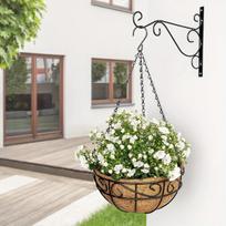 Metalinis pakabinamas gėlių vazonas