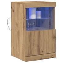 Šoninė spintelė su LED apšvietimu, Artisan ąžuolas 41x37x67 cm