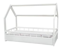 Skandinaviško stiliaus vaikiška lova+ STANDARD čiužinys,komplektas,namų lova 160x80+barjerai