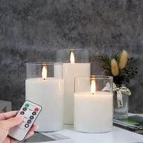 LED žvakės su nuotolinio valdymo pulteliu