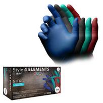Vienkartinės nitrilo pirštinės Style 4 Elements, be pudros, 4 spalvos, 96 vnt.