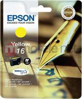 Kasetė rašaliniams spausdintuvams epson originalus rašalas c13t16244012, t162440, geltonas, 3,1 ml, epson workforce wf-2540wf, wf-2530wf, wf-2520nf, wf-2010