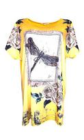 Marškinėliai moterims Kinga, geltoni, XL/XXL
