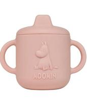 Silikoninis puodelis su snapeliu Moomin, rosehip pink, 4+ mėn, 150 ml