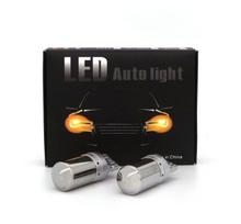 Led lemputė MotoLEDy T7440, W21W LED-pirnid 2x 7440 12-24V CANBUS oranž PREMIUM