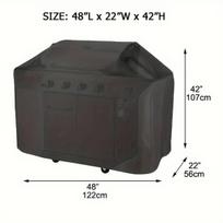Didelis 165.1cm Stiprus Dujinės Grilio Užvalkalas - Laukui , 40L*24W*50H colių
