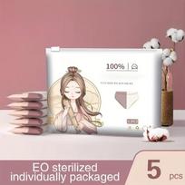 Moteriški vienkartiniai medvilniniai apatiniai kelionėms ir menstruacijoms., XL