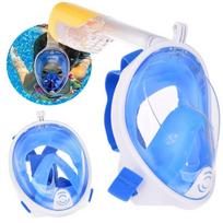 Viso veido kaukė su vamzdeliu nardymui ir snorkelingui S/M