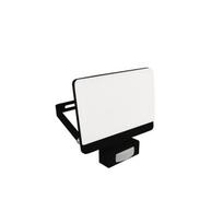 LED prožektorius su judesio detektoriumi BRYZA LED S 30W BLACK NW, Czarny
